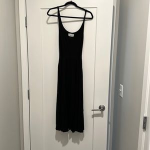 Reformation black cotton dress